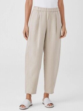 NWOT Eileen Fisher Organic Cotton Pucker Lantern Pants SIZE XL